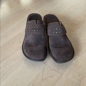 Born Brown Suede Clog